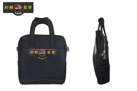 深圳市控煙監督員手提包側面展示