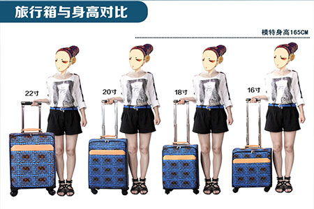 女性應根據用途選購拉桿箱尺寸